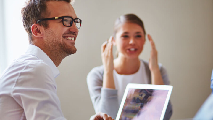 health and safety business partner subscriptions image of a man on a laptop in a meeting