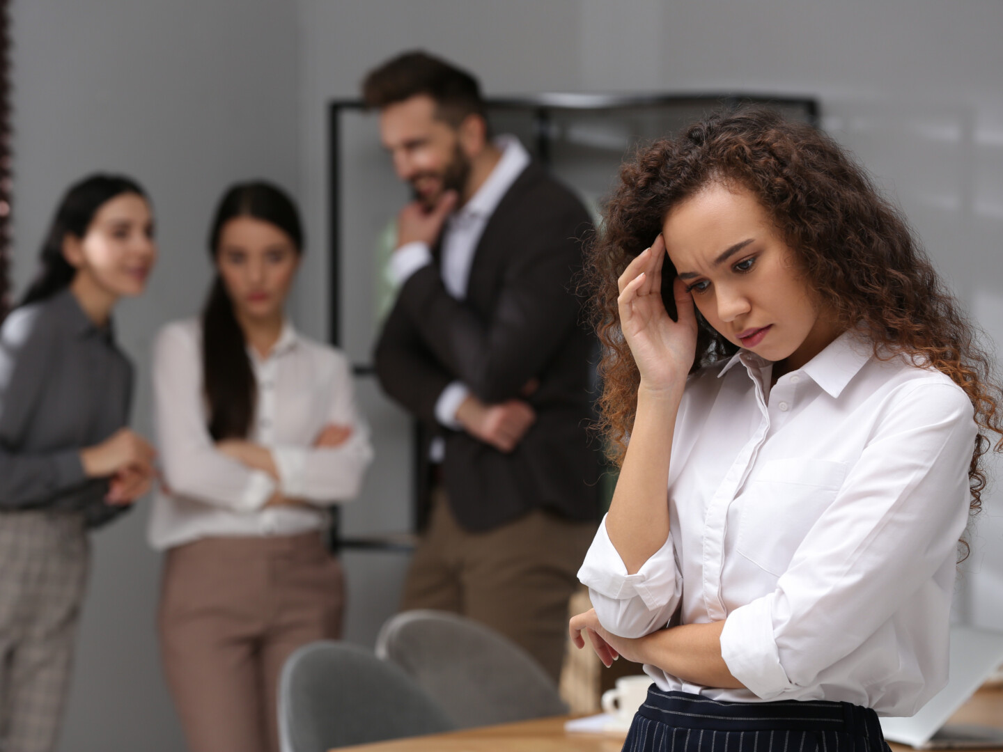 Female employee facing discrimination from her colleagues