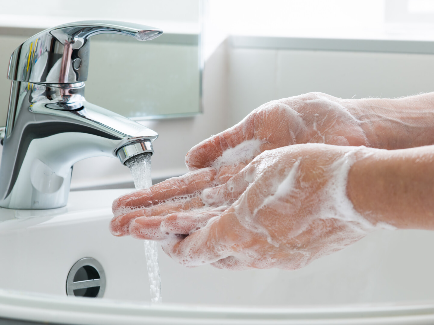 Washing hands