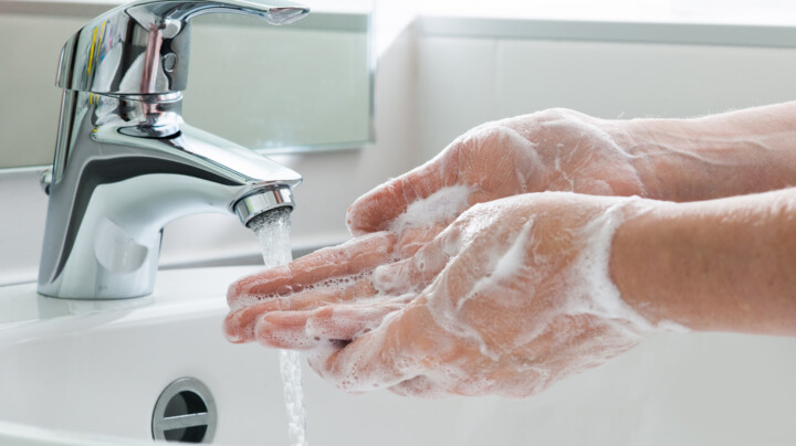 Washing hands